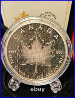 2020 Pulsating Maple Leaf Pure Silver Coin Canada $10 Mintage 3,000