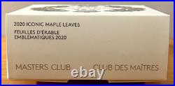 2020 RCM $20 Canada Scallop Shaped Iconic Maple Leaf Fine Silver withGold Gilding