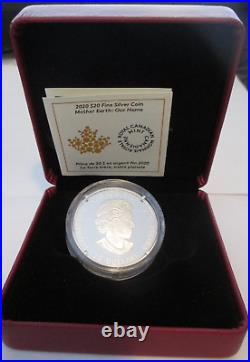 2020 RCM $20 Fine Silver Coin Mother Earth Our Home 99.99% Fine Silver