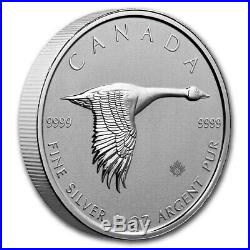 2020 RCM Canada 2 oz. 9999 Silver Round CHUBBY Piedfort Canadian Goose BU Coin