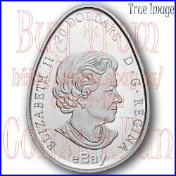 2020 Traditional Ukrainian Pysanka $20 Pure Silver Egg Shaped Coin Canada