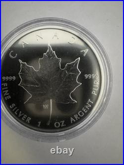 2020 W 1 oz 99.99% PURE SILVER $5 CANADIAN MAPLE LEAF With OGP and COA