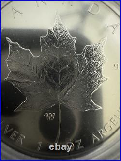 2020 W 1 oz 99.99% PURE SILVER $5 CANADIAN MAPLE LEAF With OGP and COA