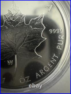 2020 W 1 oz 99.99% PURE SILVER $5 CANADIAN MAPLE LEAF With OGP and COA