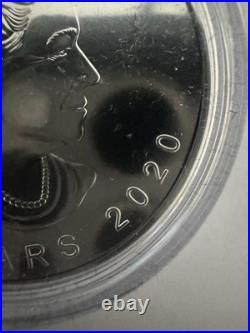 2020 W 1 oz 99.99% PURE SILVER $5 CANADIAN MAPLE LEAF With OGP and COA
