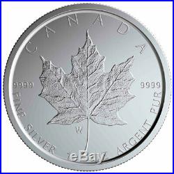 2020 W Canada 1 oz Burnished Silver Maple Leaf $5 Coin GEM BU SKU59501