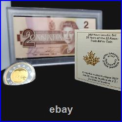 2021 1 oz. Pure Silver Coin and Banknote Set 25th Anniversary