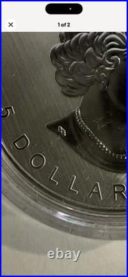 2021. 1oz 99.99% PURE SILVER CANADIAN MAPLE LEAF $5 COIN WITH W MINT MARK