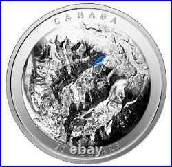 2021 $50 2oz. 9999 Silver Lake Louise Coin Mintage 3,000