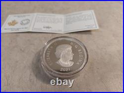2021 $50 2oz. 9999 Silver Lake Louise Coin Mintage 3,000
