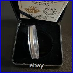 2021 $5 Fine Silver Coin Maple Leaf W Mint Mark