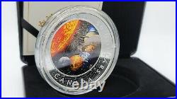 2021 5 oz. Pure Silver Coin The Solar System Glow in the Dark Mintage 1250