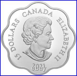 2021 Canada $15 Lunar Lotus Year of the Ox Pure Silver Coin