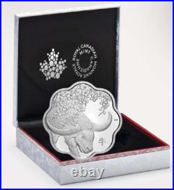 2021 Canada $15 Lunar Lotus Year of the Ox Pure Silver Coin