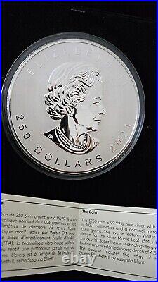 2021 Canada $250 Super Incuse 1 Kilo Silver Maple Leaf KG Kilogram Coin