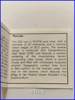 2021 Canada $30 Fine Silver Coin Lake Louise Extraordinarily High Relief