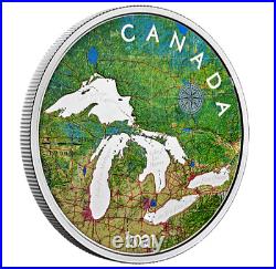 2021 Canada $50 Great Lakes 99.99% Pure Silver Coin