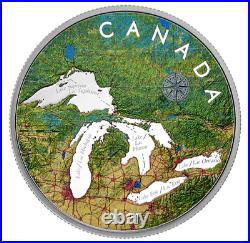 2021 Canada $50 Great Lakes 99.99% Pure Silver Coin