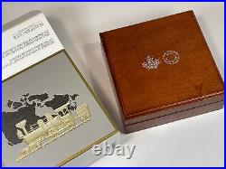 2021 Canada Masters Club Pure Silver Dollar Trans Canada Railway 2oz Gold Plated