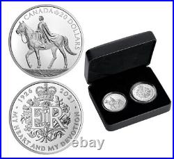 2021 Canada United Kingdom Royal Celebration 2-coin Fine Silver Set
