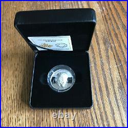 2021 Canda $25 Proud Bison Ehr 1 Oz. Silver Proof Coin With Cardboard Box