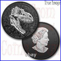 2021 Death Reaper Tyrannosaur Discovering Dinosaurs $20 Pure Silver Coin Canada