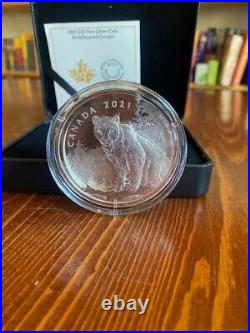 2021 Fine Silver Coin Multilayered Cougar Royal Canadian Mint