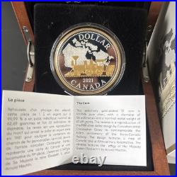 2021 Masters Club Trans-Canada Railway $1 Renewed Silver Dollar Coin Canada
