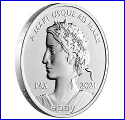2021 Pure Silver Coin Peace Dollar Canada Ultra High Relief