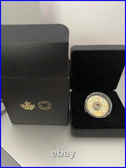 2021 Sparkle Heart $20 Silver Proof Coin Fire and Ice Canadian Dancing Diamond