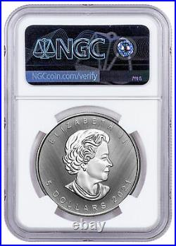 2021 W Canada 1 oz Silver Maple Leaf Tailored Specimen $5 Coin NGC SP69 FR