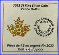 2022 $1 Canada PULSATING PEACE DOLLAR Silver 1 Oz NGC PF70 FDOI Taylor