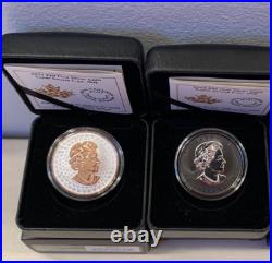 2022 2023 Super Incuse Maple Leaves 1oz. 9999 Silver Coins Canada