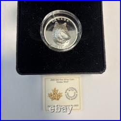 2022 $25 Timber Wolf Pure Silver Coin
