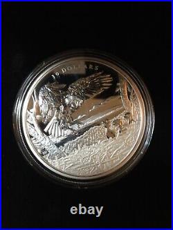 2022 $30 Multifaceted Animal Family Bald Eagles 2 oz silver coin Canada