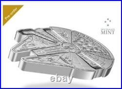2022 3 oz. Pure Silver Coin Millennium Falcon, Mintage 3,000 (Ready to ship)