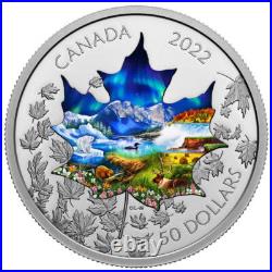 2022 $50 Canadian Collage Pure Silver Coin