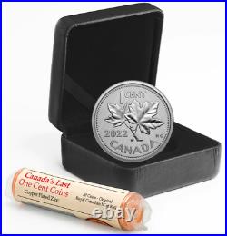 2022 CANADA 1c FAREWELL TO THE PENNY Winnipeg Mint Mark 1oz Silver Coin & ROLL