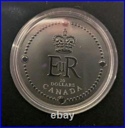 2022 CANADA $20.9999 SILVER 1 Oz-Queen Elizabeth II Royal Cypher Coin RCM