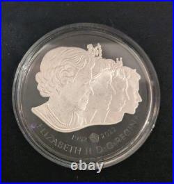 2022 CANADA $20.9999 SILVER 1 Oz-Queen Elizabeth II Royal Cypher Coin RCM