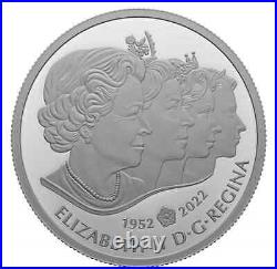 2022 CANADA $20 IMPERIAL STATE CROWN QUEEN MEMORY. 9999 Pure 1oz Silver Coin