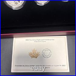 2022 CANADA Fractional 5 coin set 99.99% silver- A Radiant Crown