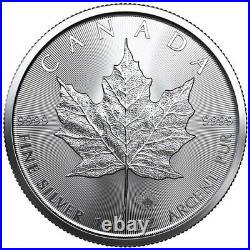 2022 CA Tube (25) 1 Oz Silver Canadian Maple Leaf Coins Brilliant Uncirculated