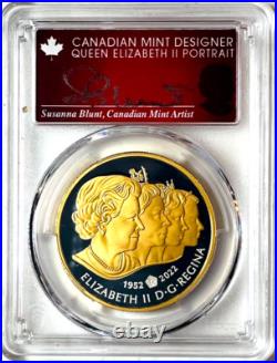 2022 Canada $1 IMPERIAL STATE CROWN Gilt Silver PCGS PR70 FDOI Blunt