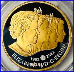 2022 Canada $1 IMPERIAL STATE CROWN Gilt Silver PCGS PR70 FDOI Blunt