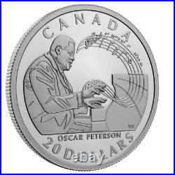 2022 Canada $20 Celebrating Oscar Peterson 1 oz Pure Silver Coin