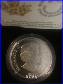 2022 Canada $20 Queen Elizabeth II Diamond Diadem pure silver coin Proof In Case