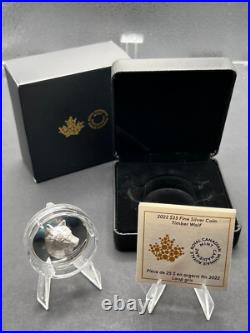 2022 Canada $25 Fine Silver Coin Timber Wolf