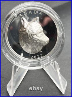 2022 Canada $25 Fine Silver Coin Timber Wolf