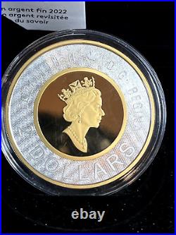 2022 Canada 2oz Fine Silver Coin Renewed Silver Toonie Path of Knowledge